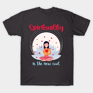 Spirituality is the new cool, meditating hearts T-Shirt